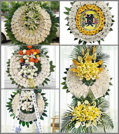 山东聊城莘县董杜庄镇花圈速递